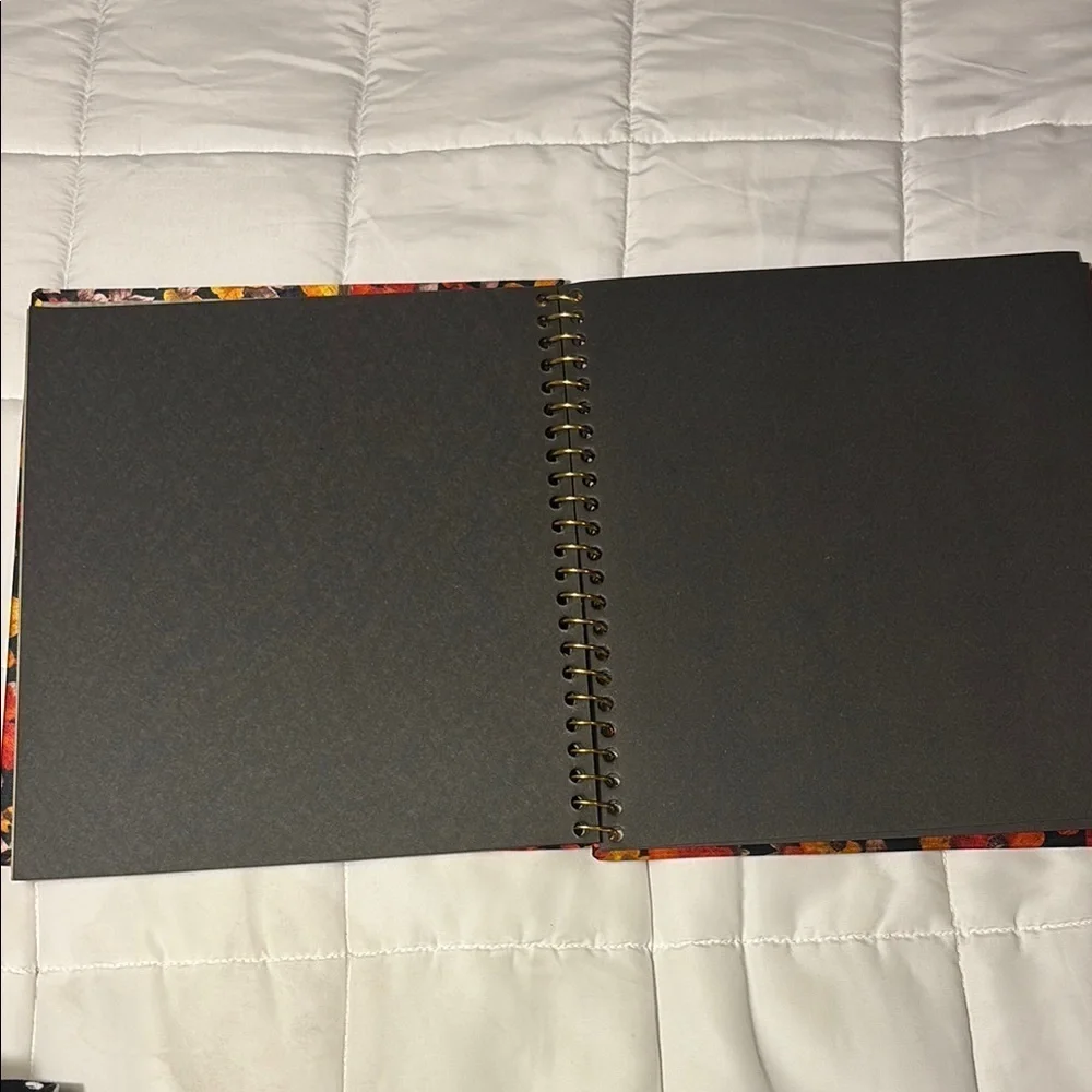 Vintage Floral Spiral Photo Album/ Notebook